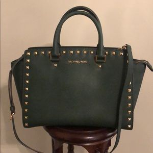 Michael Kors leather Selma large studded bag